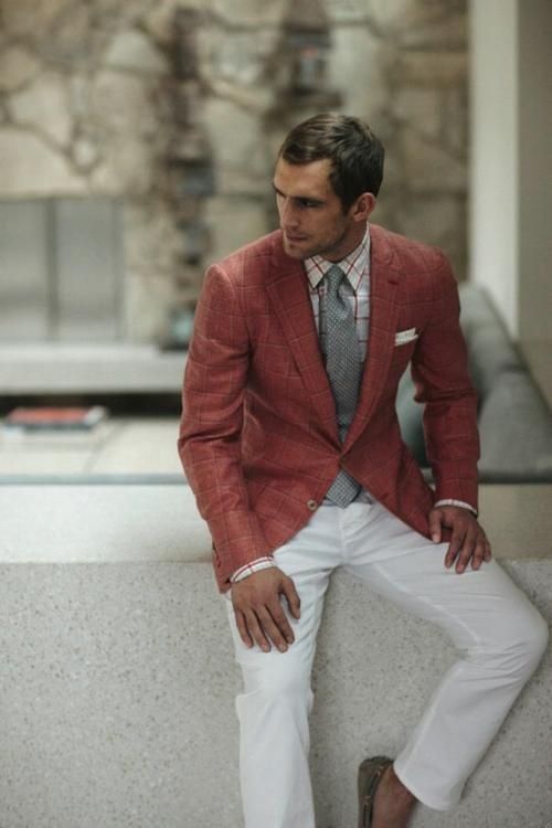 Different color suit jacket and clearance pants