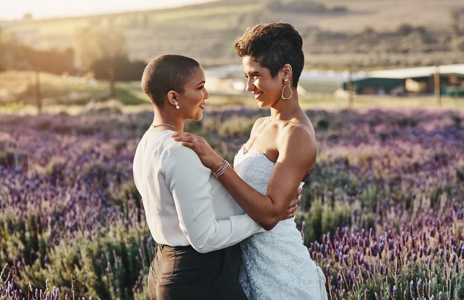 outdoor same sex wedding