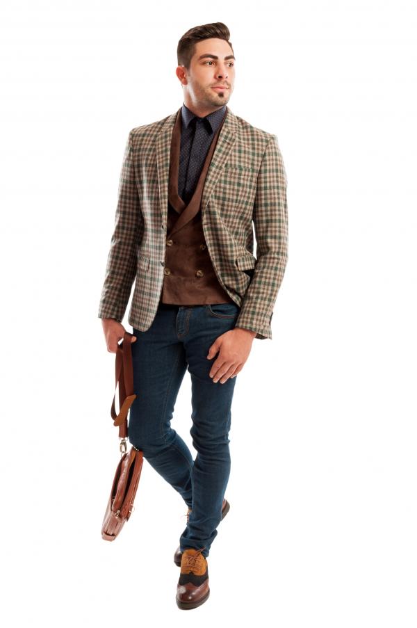 THE COFFEE JACKET Classico Sky Blue MEN One-off, Smart And, 55% OFF