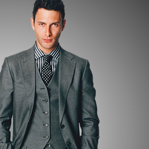 3 piece outlet suit contrasting vest